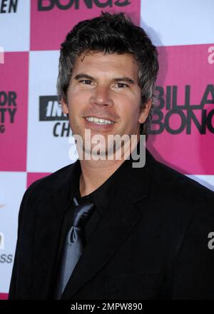 Brent Ringenbach, hôte de Fuel TV, participe à l'événement caritatif Design for Humanity 4th de Billabong au Paramount Studios à Hollywood, en Californie. 6/10./10 Banque D'Images