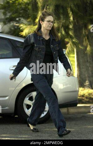 Exclusif !! L'actrice Diane Lane a été vue cet après-midi avant de se rendre à l'aéroport pour un vol au départ de Los Angeles. L'actrice de 44 ans, qui a été vue castiquement vêtue de jeans, est mariée à l'acteur Josh Brolin. Los Angeles, Californie. 5/14/09. Banque D'Images