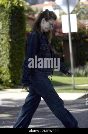 Exclusif !! L'actrice Diane Lane a été vue cet après-midi avant de se rendre à l'aéroport pour un vol au départ de Los Angeles. L'actrice de 44 ans, qui a été vue castiquement vêtue de jeans, est mariée à l'acteur Josh Brolin. Los Angeles, Californie. 5/14/09. Banque D'Images
