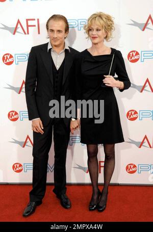 Melanie Griffith et Jesse Johnson au prix de réalisation à vie de l'AFI 37th pour Michael Douglas. Los Angeles, Californie 6/11/09. Banque D'Images