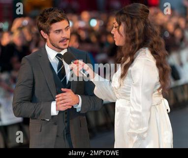 Zac Efron assiste à la première britannique de « la mort et la vie de Charlie St Cloud » qui s'est tenue au cinéma Empire Leicester Square, Londres, Royaume-Uni 09/16/2010 Banque D'Images