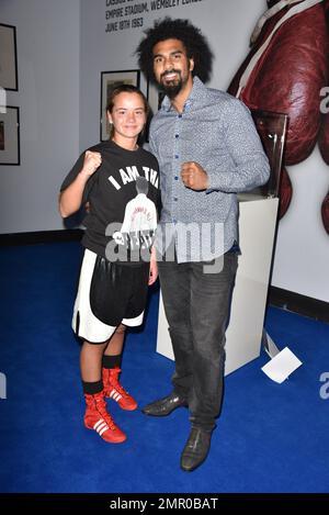 Jenna O'Reilly et David Haye à l'exposition I am the Greatest - Muhammad Ali à Londres O2 3rd mars 2016 photo MOBIS photos/OCI 0203 174 1069 Banque D'Images