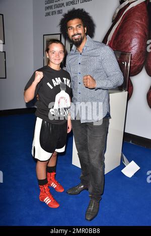 Jenna O'Reilly et David Haye à l'exposition I am the Greatest - Muhammad Ali à Londres O2 3rd mars 2016 photo MOBIS photos/OCI 0203 174 1069 Banque D'Images