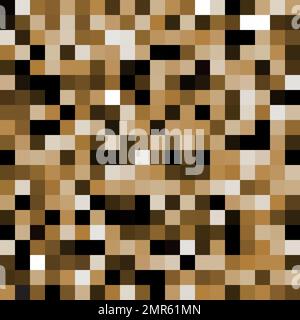 Arrière-plan abstrait de pixels orange Illustration de Vecteur