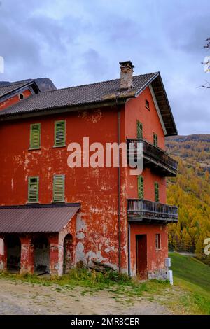 Duck (ANAS), chalet de garde de route, Saltnuss près de la mousse à Passier, Timmelsjochstraße, vallée de Passier, Tyrol du Sud, Italie, Europe Banque D'Images