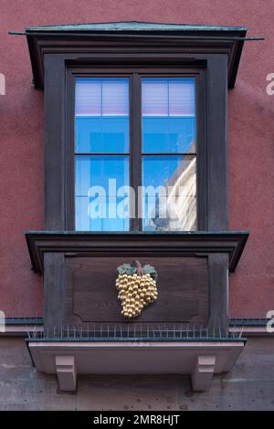 Oriel historique à Königstraße, Nuremberg, moyenne-Franconie, Bavière, Allemagne, Europe Banque D'Images