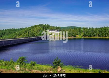 Barrage de Rauschenbach, montagnes de l'Ore, Saxe, Allemagne, Europe Banque D'Images