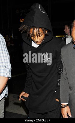 Jaden Smith à l'aéroport de LAX à Los Angeles, CA. 22nd mai 2014. Banque D'Images