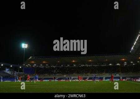 Ben Brereton Díaz #22 de Blackburn Rovers court avec le ballon lors de la coupe Emirates FA quatrième Round Replay match Birmingham City vs Blackburn Rovers à St Andrews, Birmingham, Royaume-Uni, 31st janvier 2023 (photo par Gareth Evans/News Images) Banque D'Images
