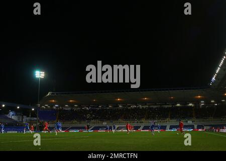 Birmingham, Royaume-Uni. 31st janvier 2023. Ben Brereton Díaz #22 de Blackburn Rovers court avec le ballon lors de la coupe Emirates FA quatrième Round Replay match Birmingham City vs Blackburn Rovers à St Andrews, Birmingham, Royaume-Uni, 31st janvier 2023 (photo de Gareth Evans/News Images) à Birmingham, Royaume-Uni le 1/31/2023. (Photo de Gareth Evans/News Images/Sipa USA) Credit: SIPA USA/Alay Live News Banque D'Images