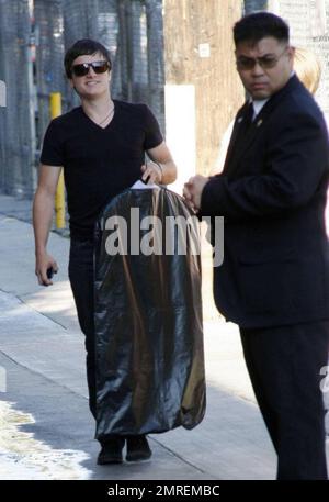 L'acteur Josh Hutcherson signe des autographes pour les fans après avoir fait une apparition sur 'Jimmy Kimmel Live!' Hutcherson est actuellement vedette dans deux films, 'The Kids are All Right' et 'The Third Rule' et a paru dans 'Journey to the Center of the Earth' aux côtés de Brendan Fraser et 'RV' aux côtés de Robin Williams. Los Angeles, Californie. 7/29/10. Banque D'Images