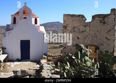 Ancienne église sur Mikonos Banque D'Images