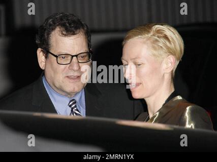 Tilda Swinton au Château Marmont pour une fête pré Golden Globes, après la fête annuelle de thé BAFTA Los Angeles 17th qui a eu lieu à l'hôtel four Seasons sur Sunset Blvd. Los Angeles, Californie. 01/15/11. Banque D'Images