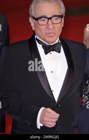 Le réalisateur Martin Scorsese marche le tapis rouge à l'Auditorium Parco Della Musica pour la première de 'la Dolce Vita', célébrant la sortie d'une version restaurée 50 ans après la sortie du film italien, lors du Festival International du film de Rome 5th. Rome, ITA. 10/30/10. Banque D'Images