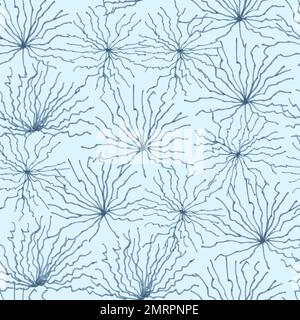 Motif abstrait sans coutures avec éléments organiques simples. Illustration vectorielle dessinée à la main Illustration de Vecteur