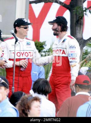 Les célébrités participent à la deuxième journée du Grand Prix des célébrités de long Beach. Parmi les participants figurent Keanu Reeves, Adrien Brody et Mary Lynn Rajskub, entre autres. Long Beach, Californie. 4/17/09. Banque D'Images