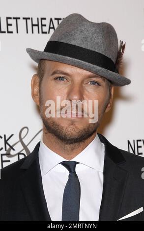 Matt Goss assiste à la Black & White ball Honoring Woman of the Year, « Eva Longoria », qui s'est tenue au Aria Resort & Casino au centre-ville de Las Vegas, Nevada. 28th janvier 2012. Banque D'Images