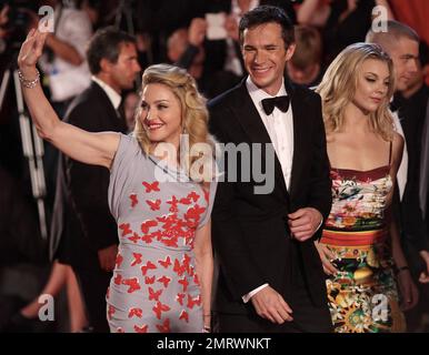 Modonna, Richard Coyle et Natalie Dormer au Festival International du film de Venise 68th - 'W.E.' Première tenue au Palazzo del Cinema. Venise, Italie. 1st septembre 2011. Banque D'Images