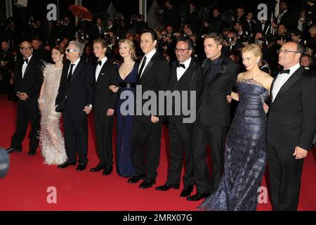 Les acteurs du film assistent à la première « la carte des étoiles » au Festival de Cannes. Cannes, France. 19th mai 2014. Banque D'Images