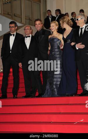 Les acteurs du film assistent à la première « la carte des étoiles » au Festival de Cannes. Cannes, France. 19th mai 2014. Banque D'Images