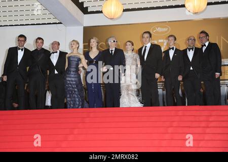 Les acteurs du film assistent à la première « la carte des étoiles » au Festival de Cannes. Cannes, France. 19th mai 2014. Banque D'Images