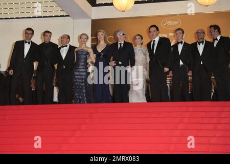 Les acteurs du film assistent à la première « la carte des étoiles » au Festival de Cannes. Cannes, France. 19th mai 2014. Banque D'Images