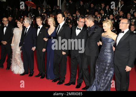 Les acteurs du film assistent à la première « la carte des étoiles » au Festival de Cannes. Cannes, France. 19th mai 2014. Banque D'Images