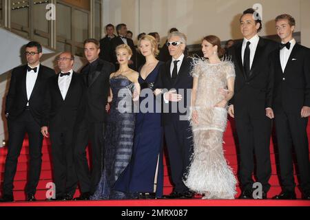 Les acteurs du film assistent à la première « la carte des étoiles » au Festival de Cannes. Cannes, France. 19th mai 2014. Banque D'Images