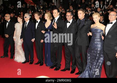 Les acteurs du film assistent à la première « la carte des étoiles » au Festival de Cannes. Cannes, France. 19th mai 2014. Banque D'Images