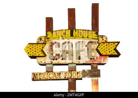 Etats-Unis, Sud-Ouest, Nouveau Mexique, route 66, Tucumcari, Ranch House Cafe Banque D'Images