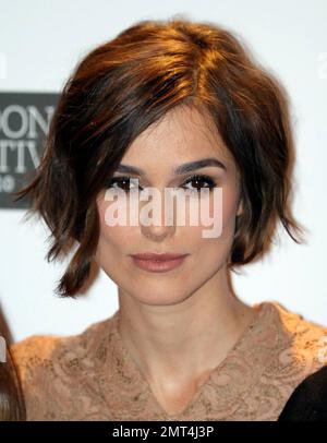 Keira Knightley au photocall pour « Never Let Me Go » au BFI London film Festival. Londres, Royaume-Uni. 10/13/10. Banque D'Images