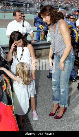 L'épouse du pilote de NASCAR Jeff Gordon, Ingrid Vandebosch, et sa