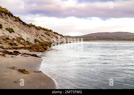 Plage de Dooey par Lettermaceward dans le comté de Donegal - Irlande. Banque D'Images