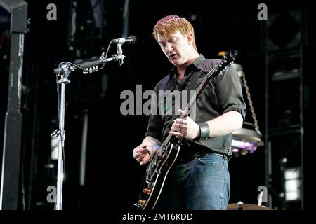 Queens of the Stone Age jouer au wireless Festival Hyde Park Londres O2 06/14/2007 Banque D'Images