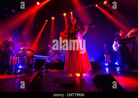 Oslo, Norvège. 31st janvier 2023. Le chanteur, compositeur et musicien américain Weyes Blood interprète un concert à Rockefeller à Oslo. (Crédit photo : Gonzales photo/Alamy Live News Banque D'Images