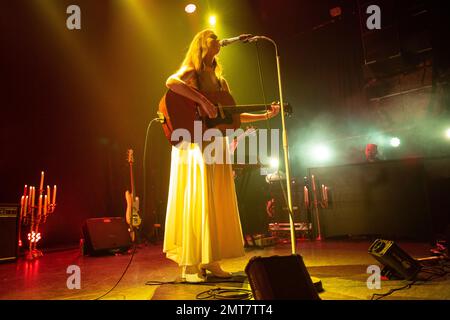 Oslo, Norvège. 31st janvier 2023. Le chanteur, compositeur et musicien américain Weyes Blood interprète un concert à Rockefeller à Oslo. (Crédit photo : Gonzales photo/Alamy Live News Banque D'Images