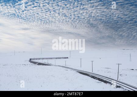 Eastern Express en hiver Kars Turquie Banque D'Images