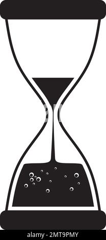 Modèle d'illustration vectoriel du logo HourGlass Illustration de Vecteur