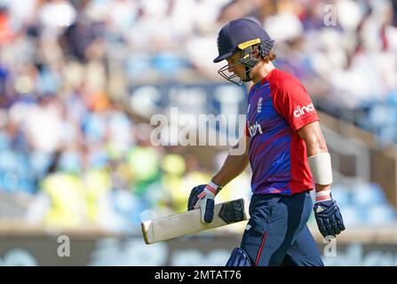 Photo du dossier datée du 18-07-2021 de Tom Curran, le All-Rounder de Surrey, qui prend une pause indéfinie du cricket de balle rouge pour se concentrer sur sa santé physique et mentale. Date de publication : mercredi 1 février 2023. Banque D'Images