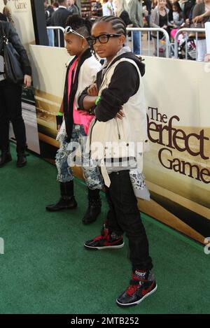 Willow Smith et Jaden Smith à la première du film familial 'The Perfect Game' projection à The Grove. Los Angeles, Californie. 04/05/10 . Banque D'Images