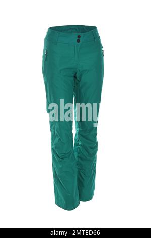 Pantalon de ski isolé sur blanc. Vêtements de sport d'hiver Banque D'Images