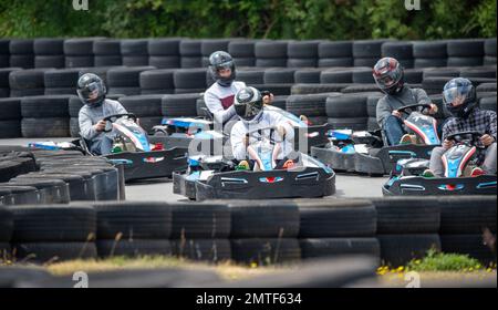 Image générique de karting photo protégée par le droit d'auteur de Paul Slater Images Ltd - tel 07512838472. Banque D'Images