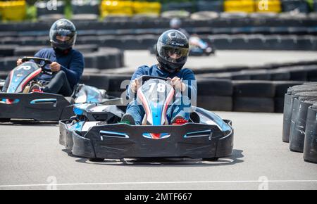 Image générique de karting photo protégée par le droit d'auteur de Paul Slater Images Ltd - tel 07512838472. Banque D'Images