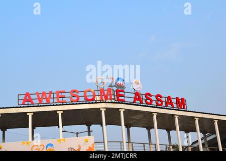 Assam sera l'hôte de la réunion 1st du GTFS sous la présidence de l'Indias G20 du 2nd février à Guwahati avec le thème : une terre, une famille, un avenir Banque D'Images