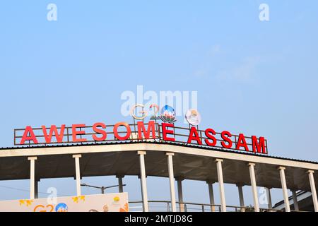 Assam sera l'hôte de la réunion 1st du GTFS sous la présidence de l'Indias G20 du 2nd février à Guwahati avec le thème : une terre, une famille, un avenir Banque D'Images