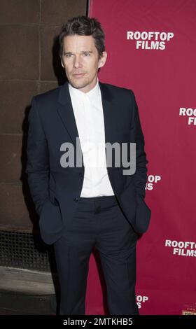 Ethan Hawke à la projection spéciale « Seymour: An Introduction » tenue à la cathédrale St Barts à New York, NY. 12 mars 2015. Banque D'Images