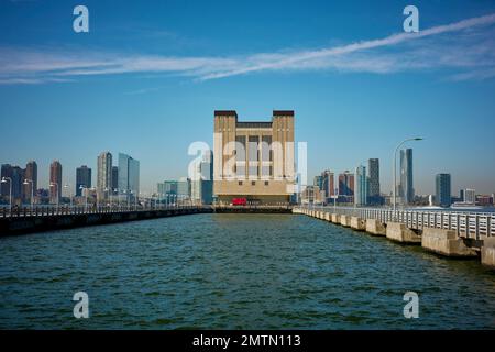 Holland tunnel ventilation arbre 2 Banque D'Images