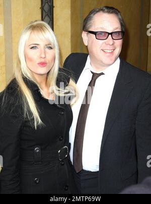 Le comédien Vic Reeves participe aux South Bank Show Awards au Dorchester Hotel, Londres, 012610. Banque D'Images