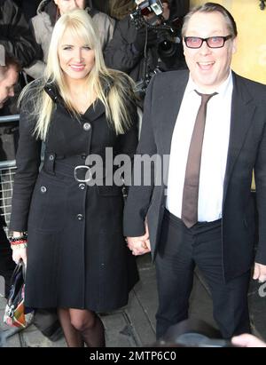 Le comédien Vic Reeves participe aux South Bank Show Awards au Dorchester Hotel, Londres, 012610. Banque D'Images