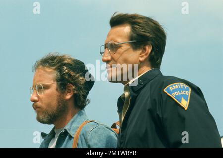 JAWS année : 1975 Etats-Unis Directeur : Steven Spielberg Richard Dreyfuss, Roy Scheider Banque D'Images